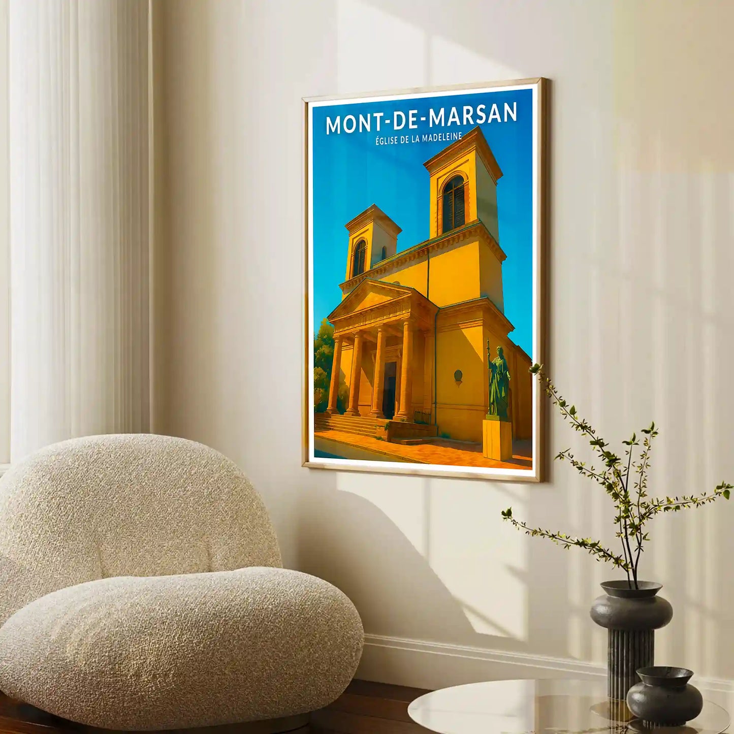 Affiche - Mont-de-Marsan - Église de la Madeleine