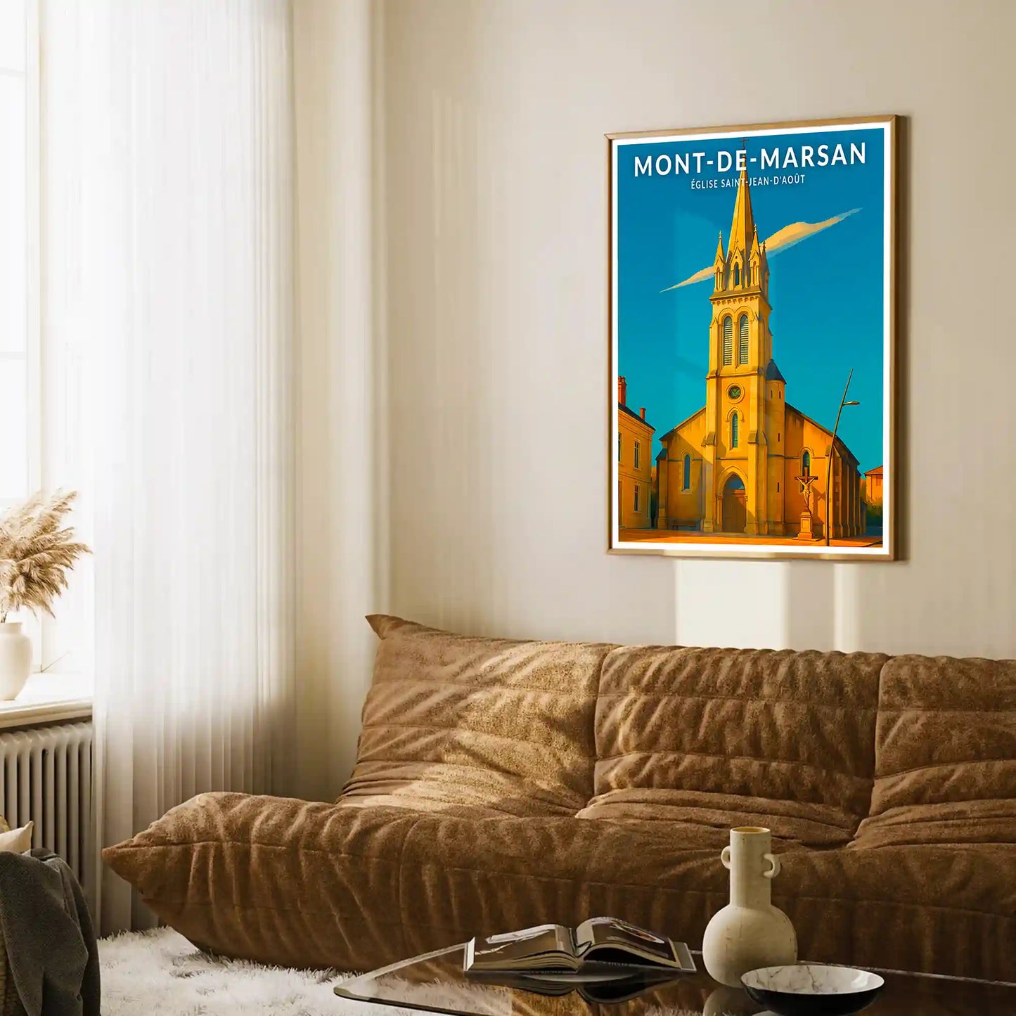 Affiche - Mont-de-Marsan - Église Saint-Jean-d'Août