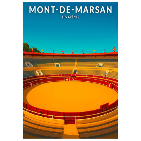 Affiche - Mont-de-Marsan - Les Arènes