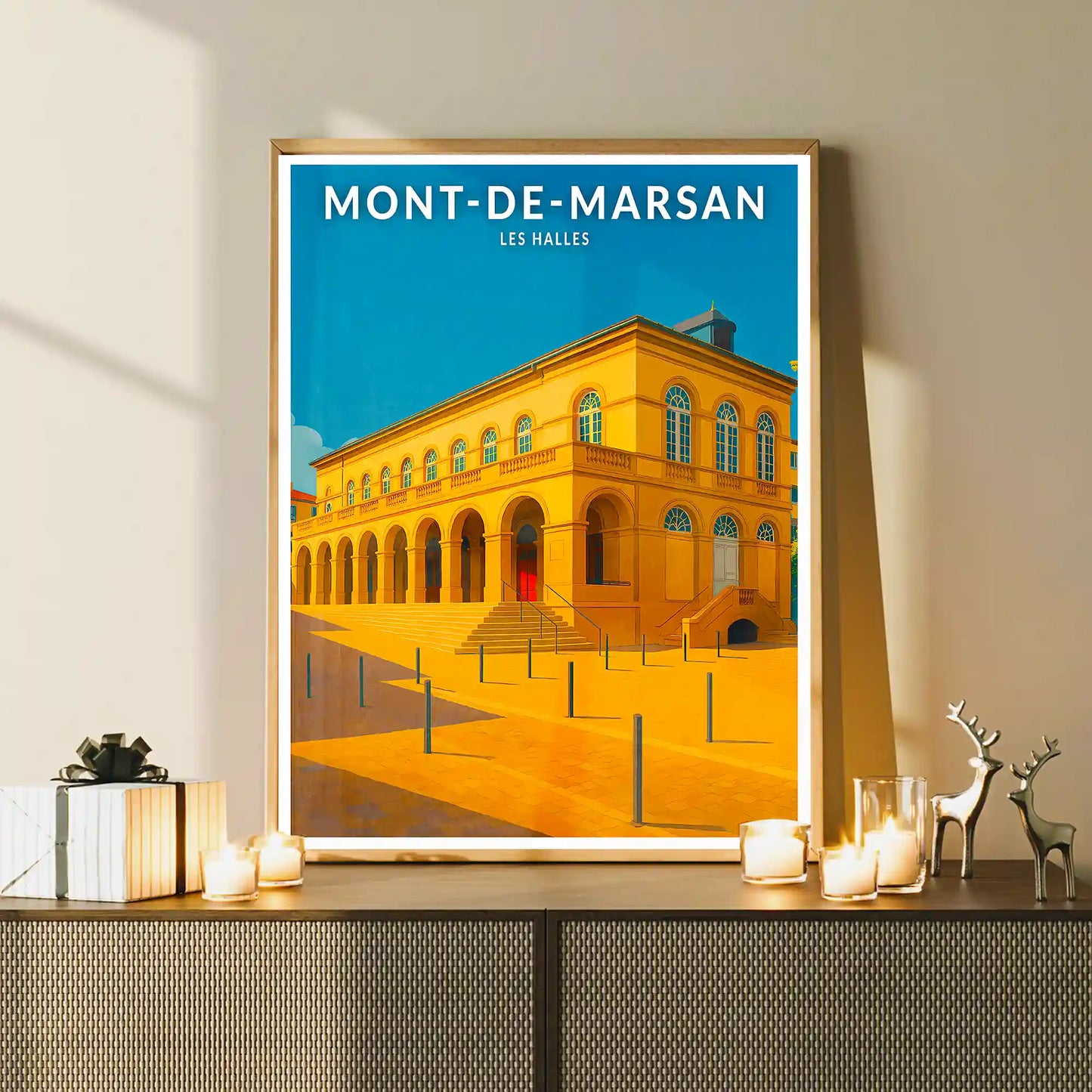 Affiche - Mont-de-Marsan - Les Halles