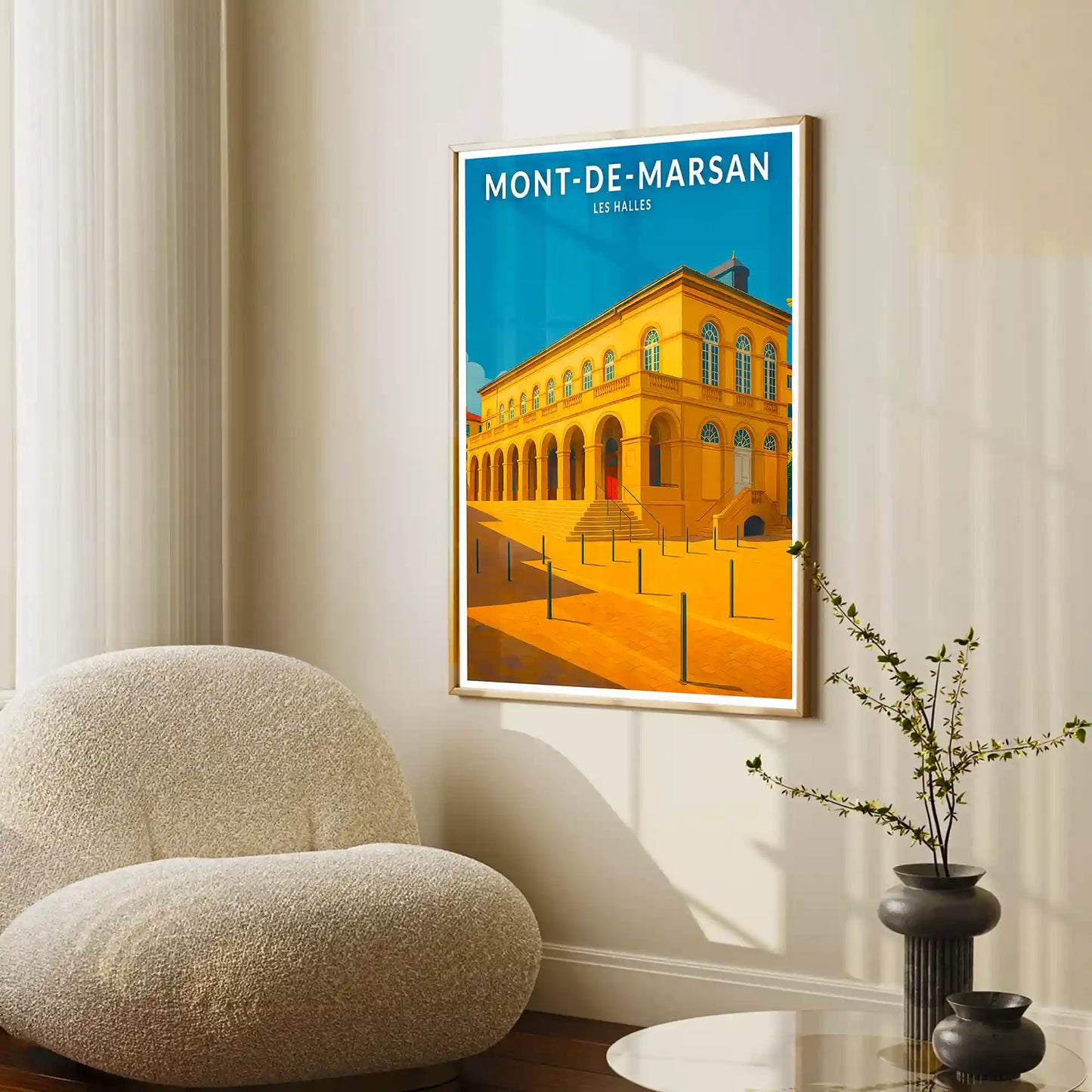Affiche - Mont-de-Marsan - Les Halles