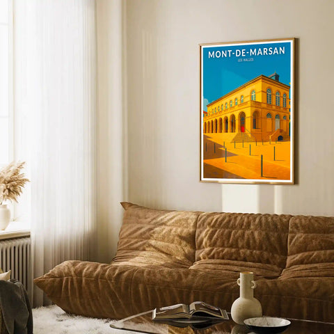 Affiche - Mont-de-Marsan - Les Halles