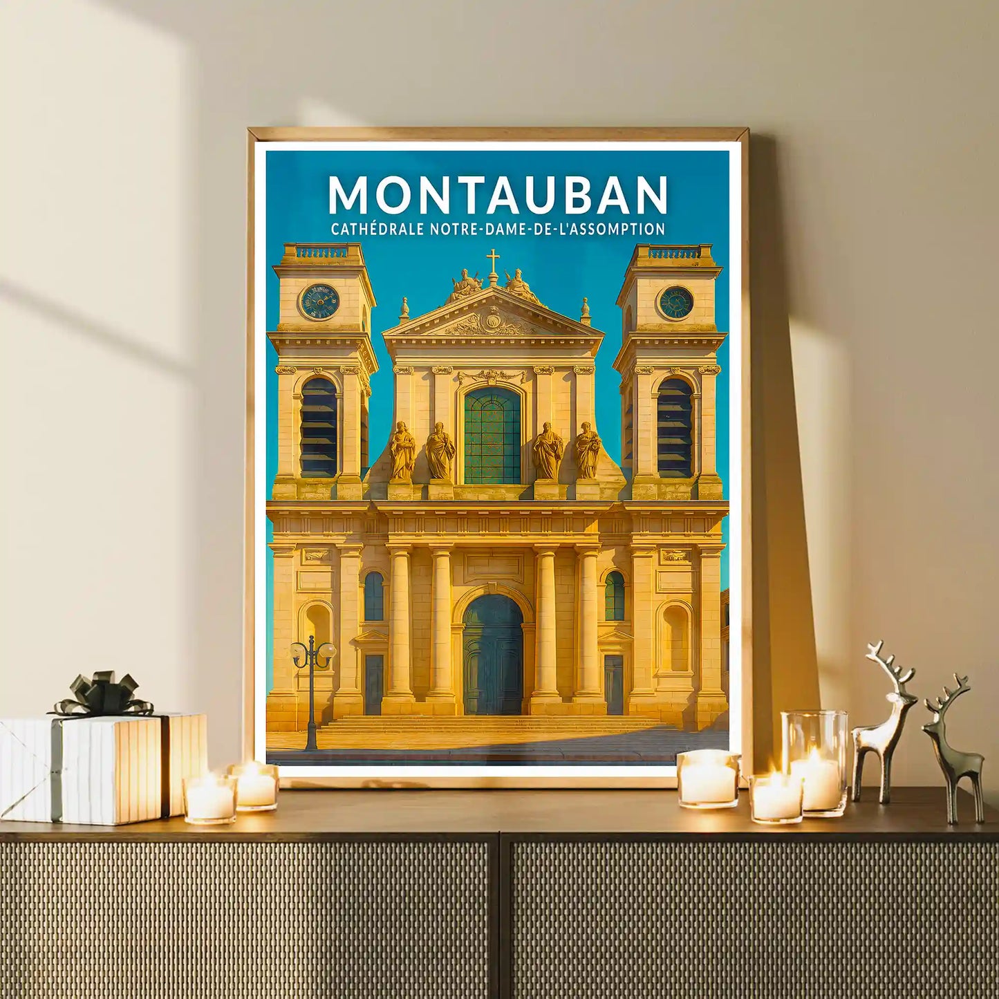 Affiche - Montauban - Cathédrale Notre-Dame-de-l'Assomption
