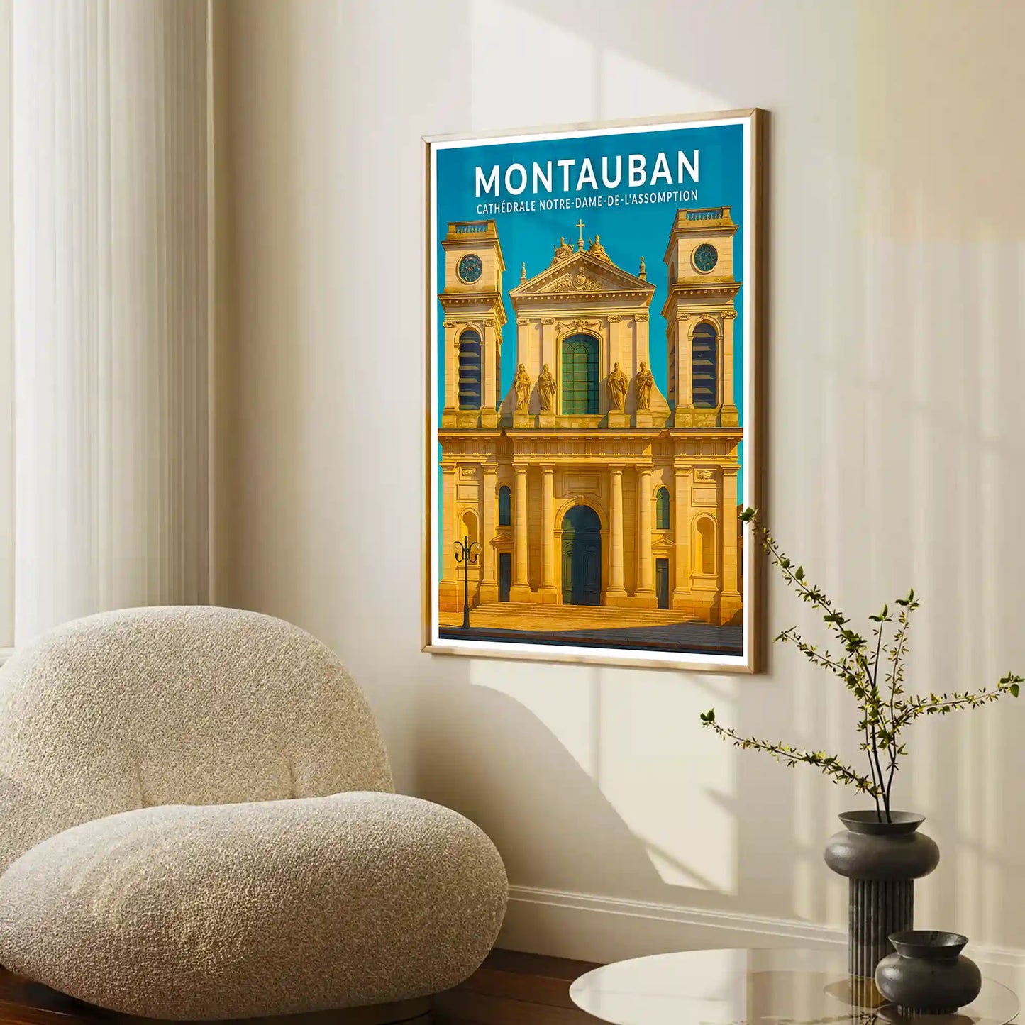 Affiche - Montauban - Cathédrale Notre-Dame-de-l'Assomption