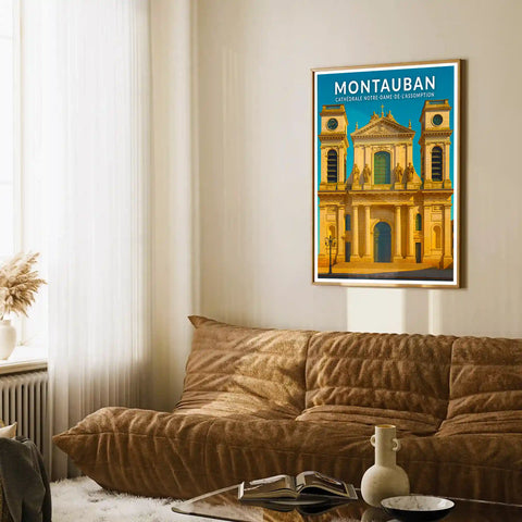 Affiche - Montauban - Cathédrale Notre-Dame-de-l'Assomption