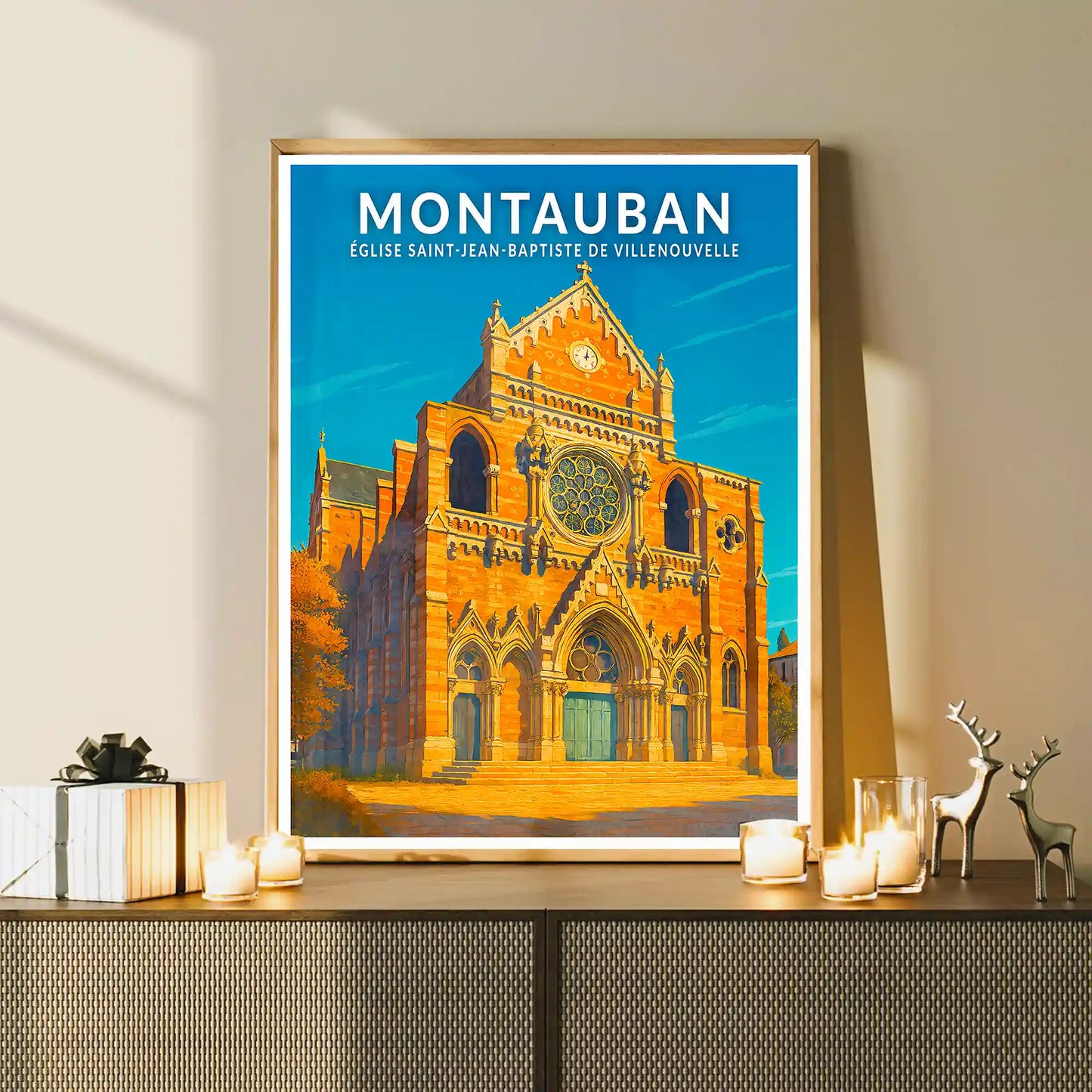 Affiche - Montauban - Église de Saint-Jean-Baptiste de Villenouvelle