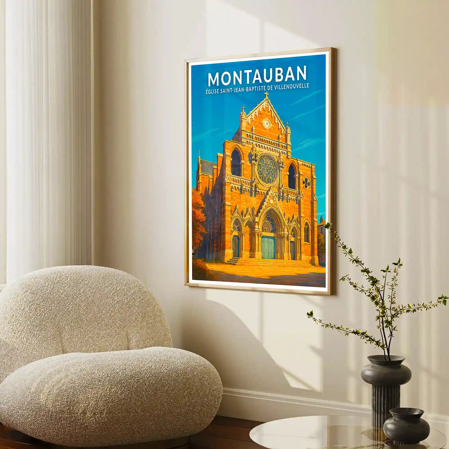 Affiche - Montauban - Église de Saint-Jean-Baptiste de Villenouvelle