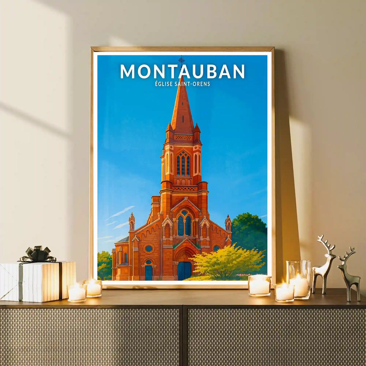 Affiche - Montauban - Église Saint-Orens