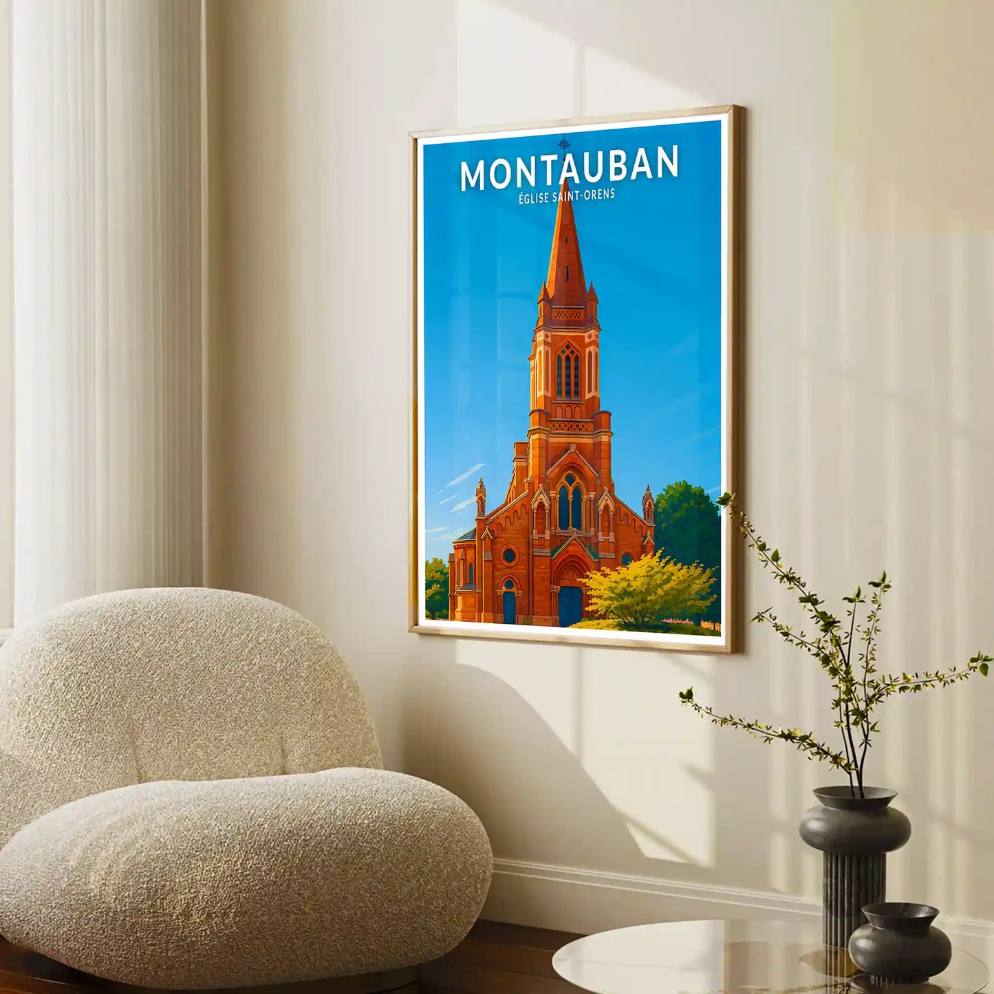 Affiche - Montauban - Église Saint-Orens