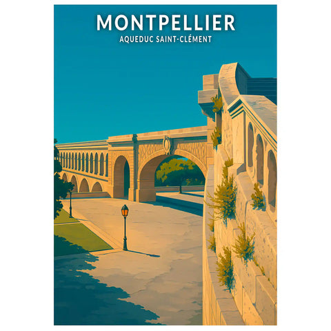 Affiche - Montpellier - Aqueduc Saint-Clément