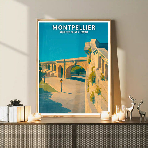 Affiche - Montpellier - Aqueduc Saint-Clément