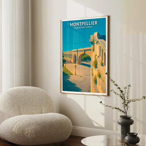 Affiche - Montpellier - Aqueduc Saint-Clément