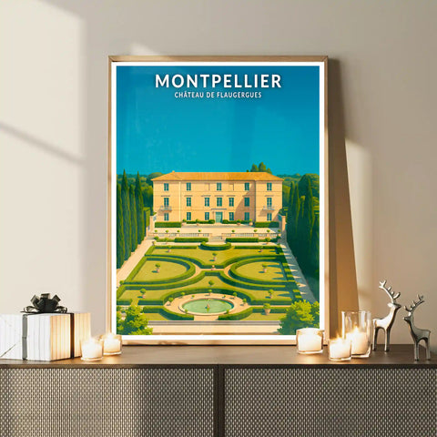 Affiche - Montpellier - Château de Flaugergues