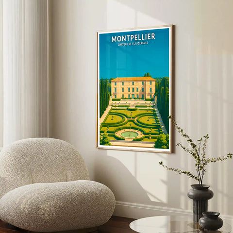 Affiche - Montpellier - Château de Flaugergues