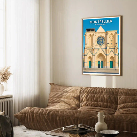 Affiche - Montpellier - Église Saint-Roch