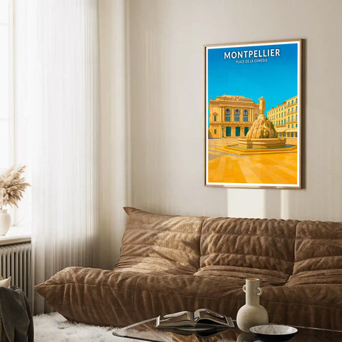 Affiche - Montpellier - Place de la Comédie