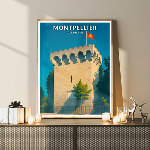 Affiche - Montpellier - Tour des Pins