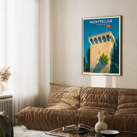 Affiche - Montpellier - Tour des Pins