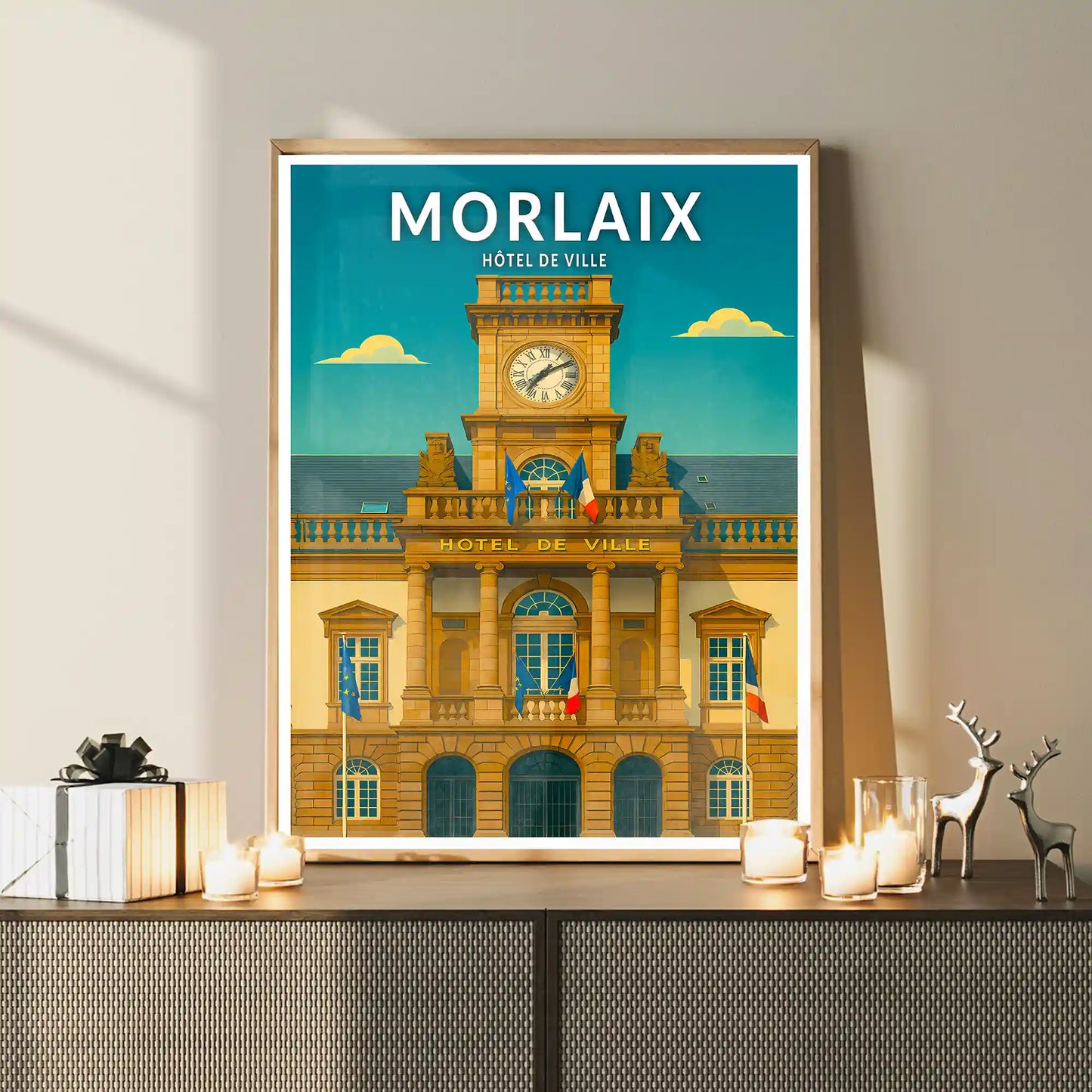 Affiche - Morlaix - Hôtel de Ville