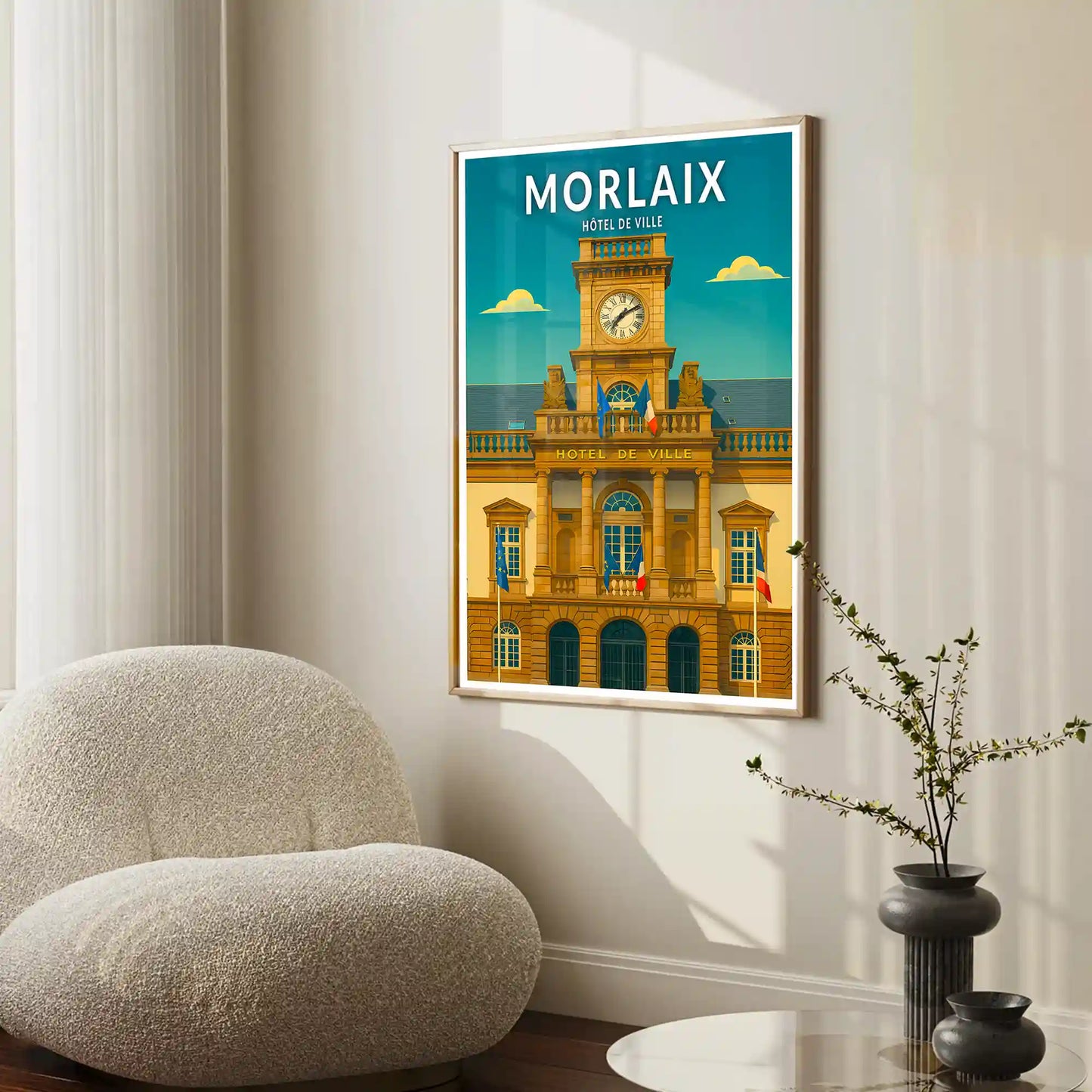 Affiche - Morlaix - Hôtel de Ville