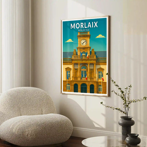 Affiche - Morlaix - Hôtel de Ville