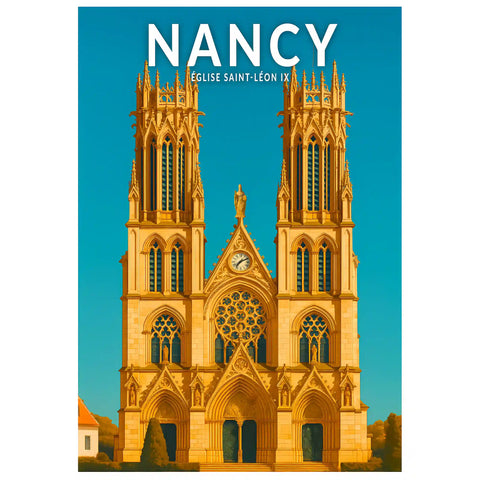 Affiche - Nancy - Église Saint-Léon IX