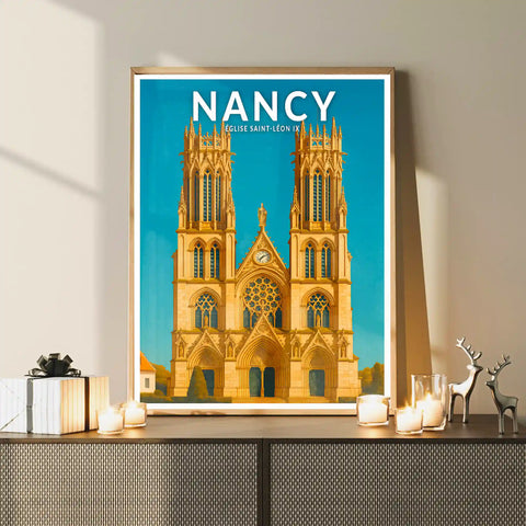 Affiche - Nancy - Église Saint-Léon IX