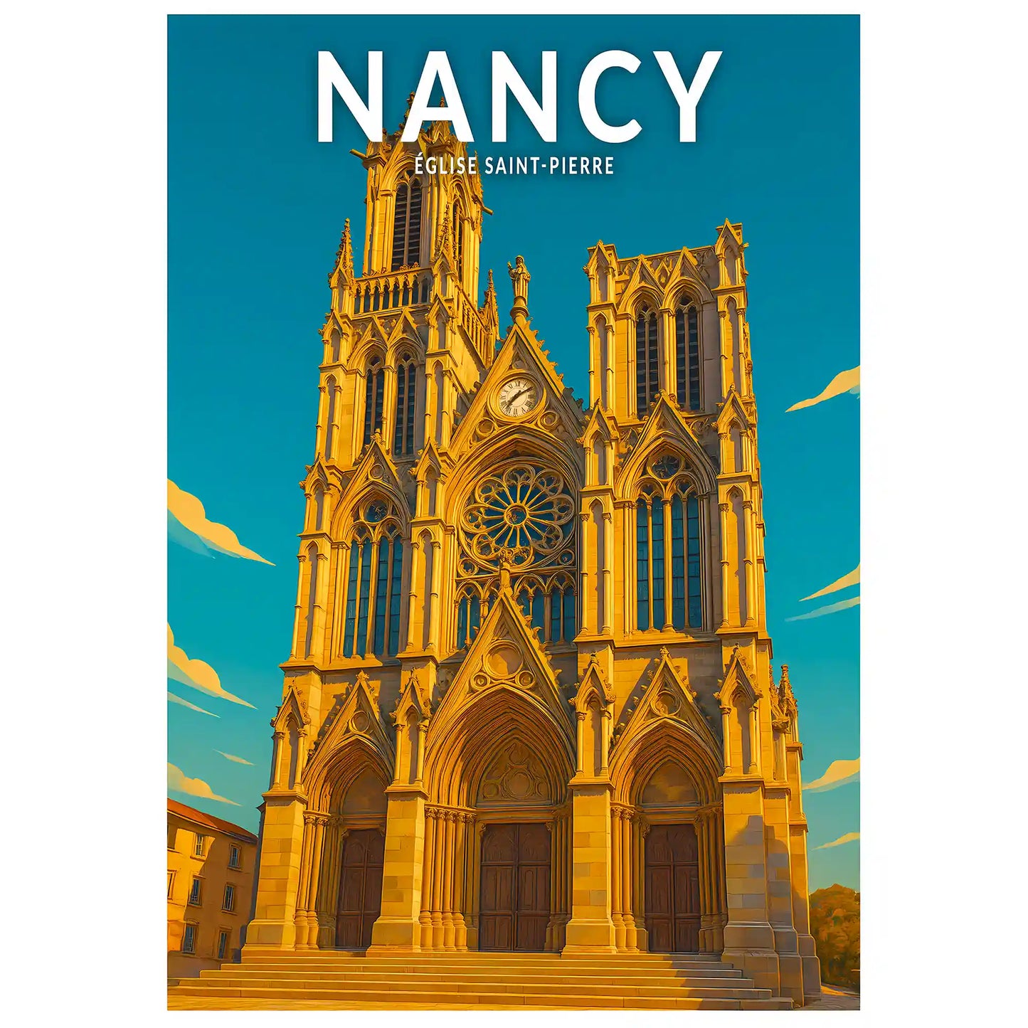 Affiche - Nancy - Église Saint-Pierre