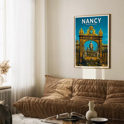 Affiche - Nancy - Fontaine d'Amphitrite