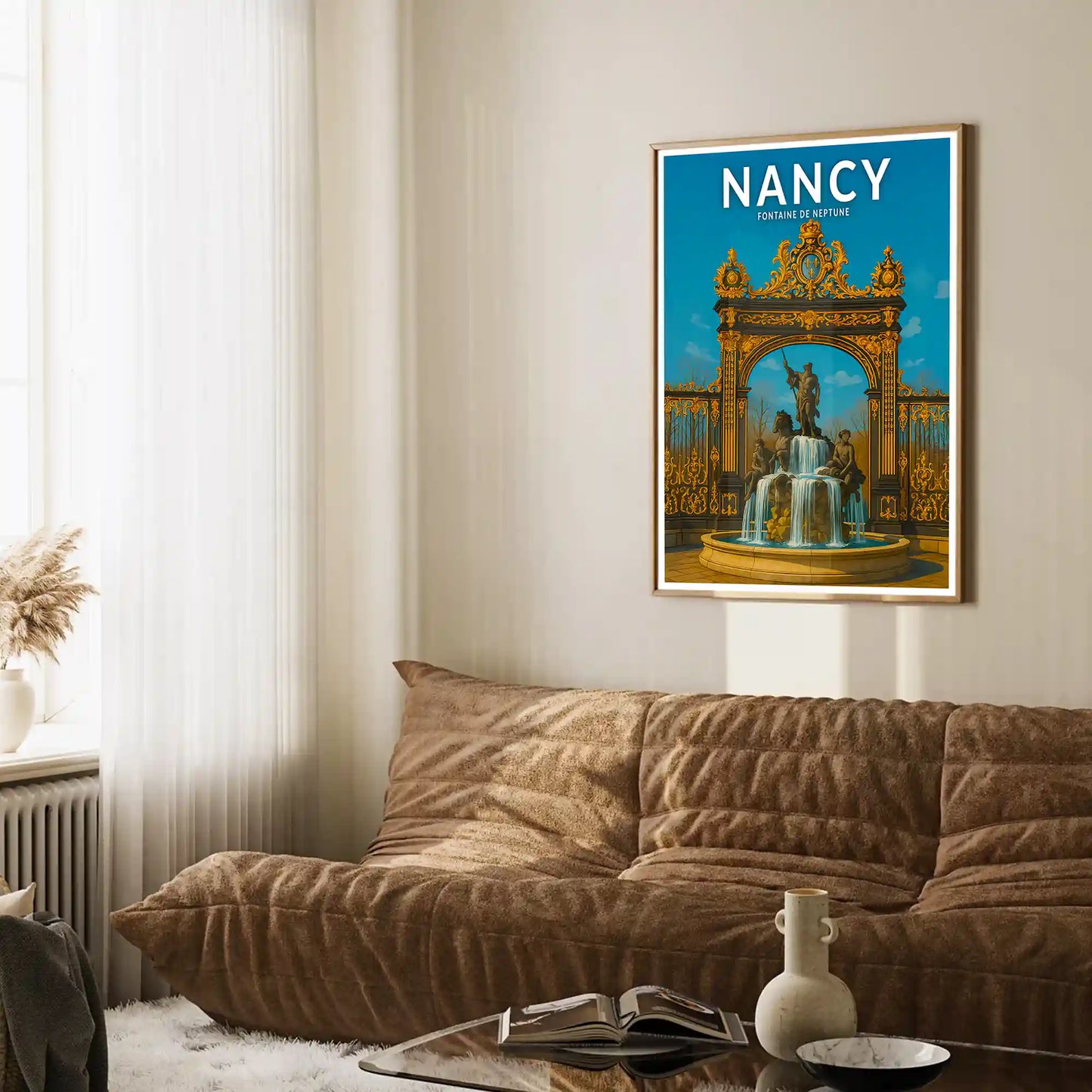 Affiche - Nancy - Fontaine de Neptune