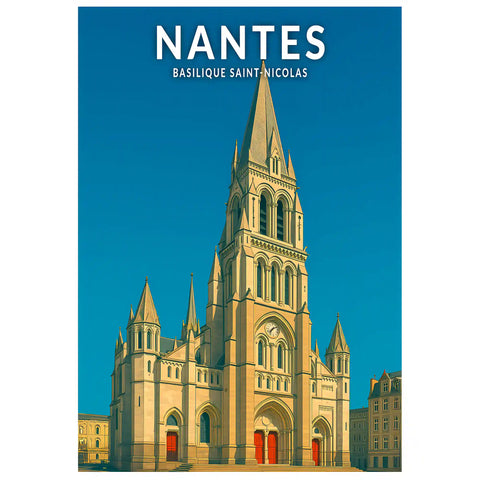 Affiche - Nantes - Basilique Saint-Nicolas