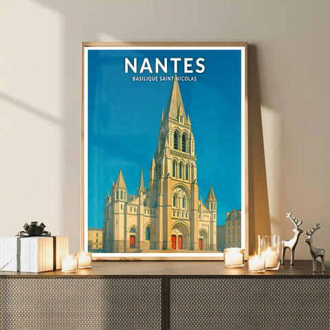 Affiche - Nantes - Basilique Saint-Nicolas