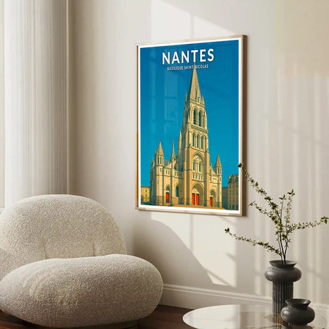 Affiche - Nantes - Basilique Saint-Nicolas