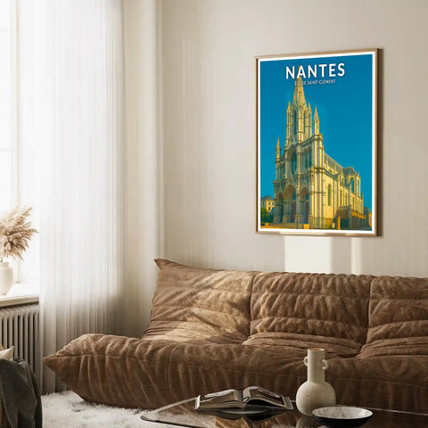 Affiche - Nantes - Église Saint-Clément