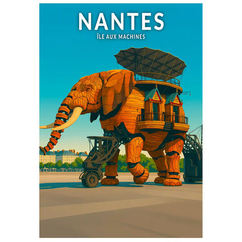 Affiche - Nantes - Île aux Machines