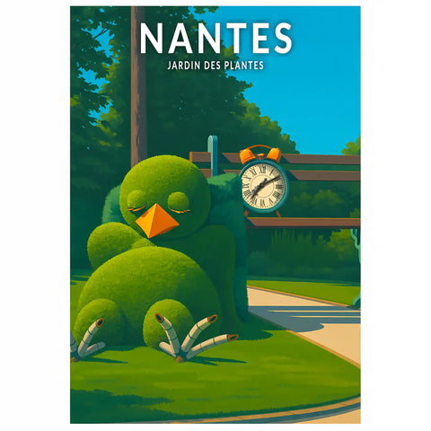 Affiche - Nantes - Jardin des Plantes