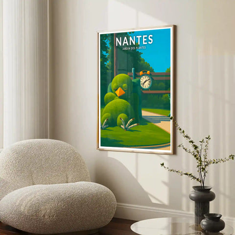 Affiche - Nantes - Jardin des Plantes