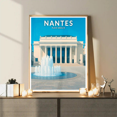 Affiche - Nantes - Place Graslin