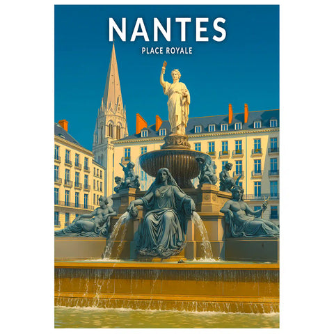Affiche - Nantes - Place Royale