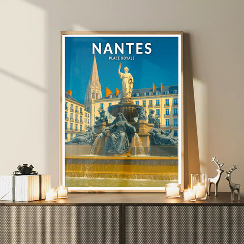Affiche - Nantes - Place Royale