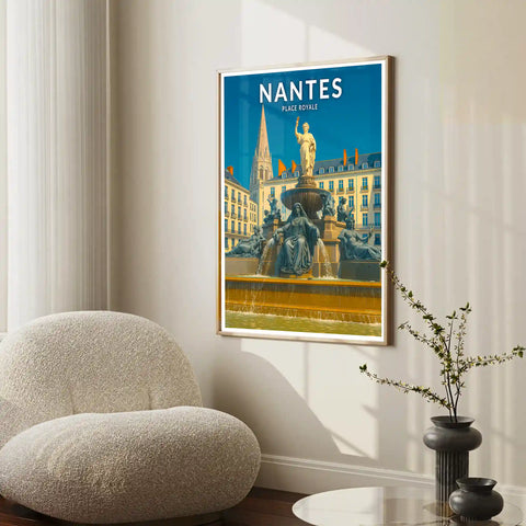 Affiche - Nantes - Place Royale