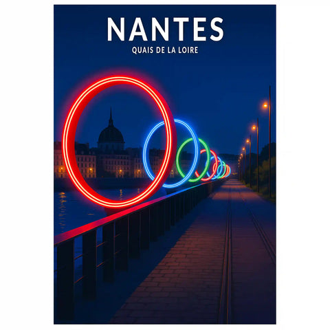 Affiche - Nantes - Quais de la Loire