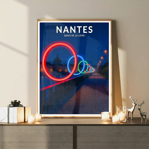 Affiche - Nantes - Quais de la Loire