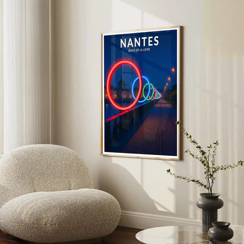 Affiche - Nantes - Quais de la Loire