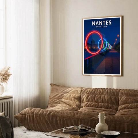Affiche - Nantes - Quais de la Loire