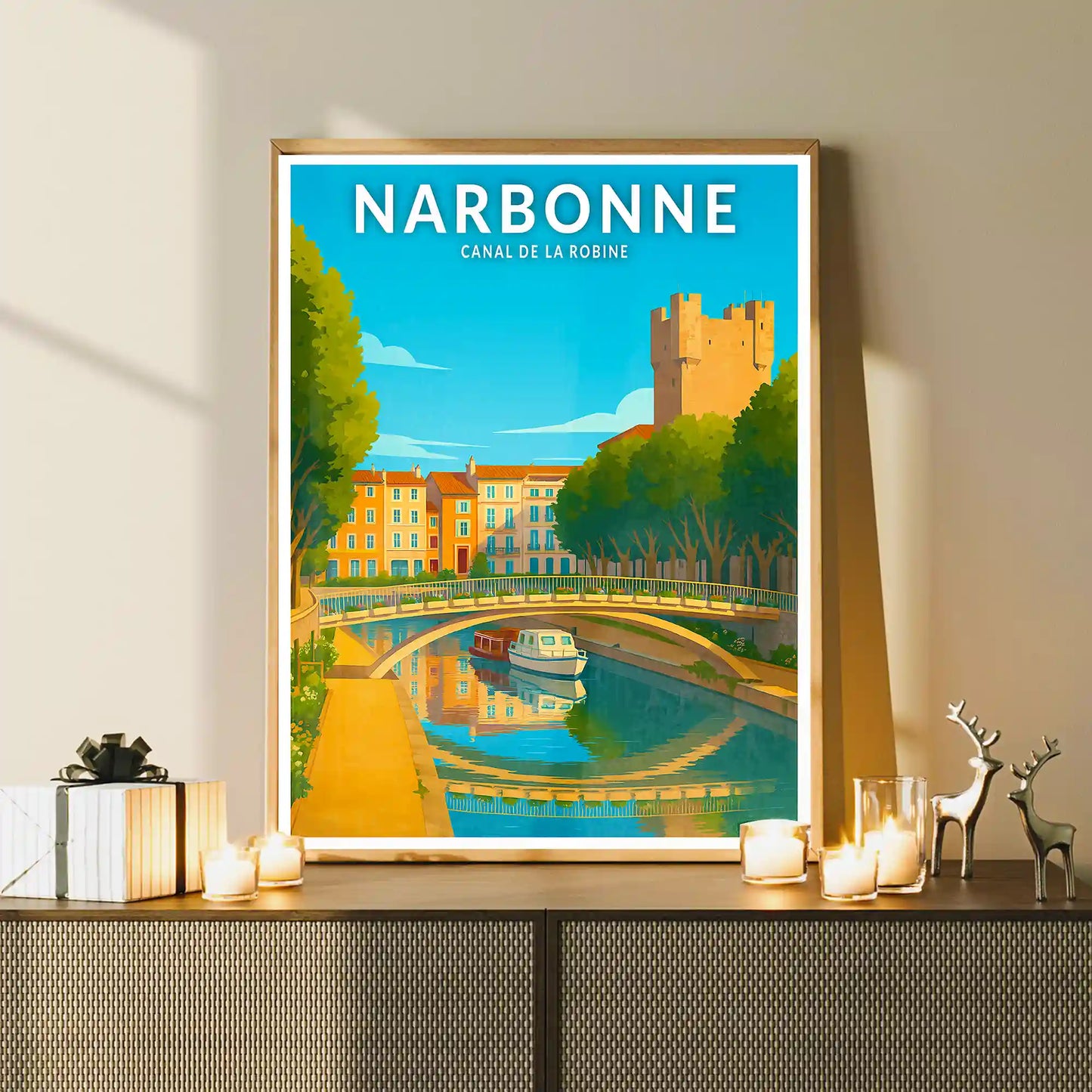 Affiche - Narbonne - Canal de la Robine