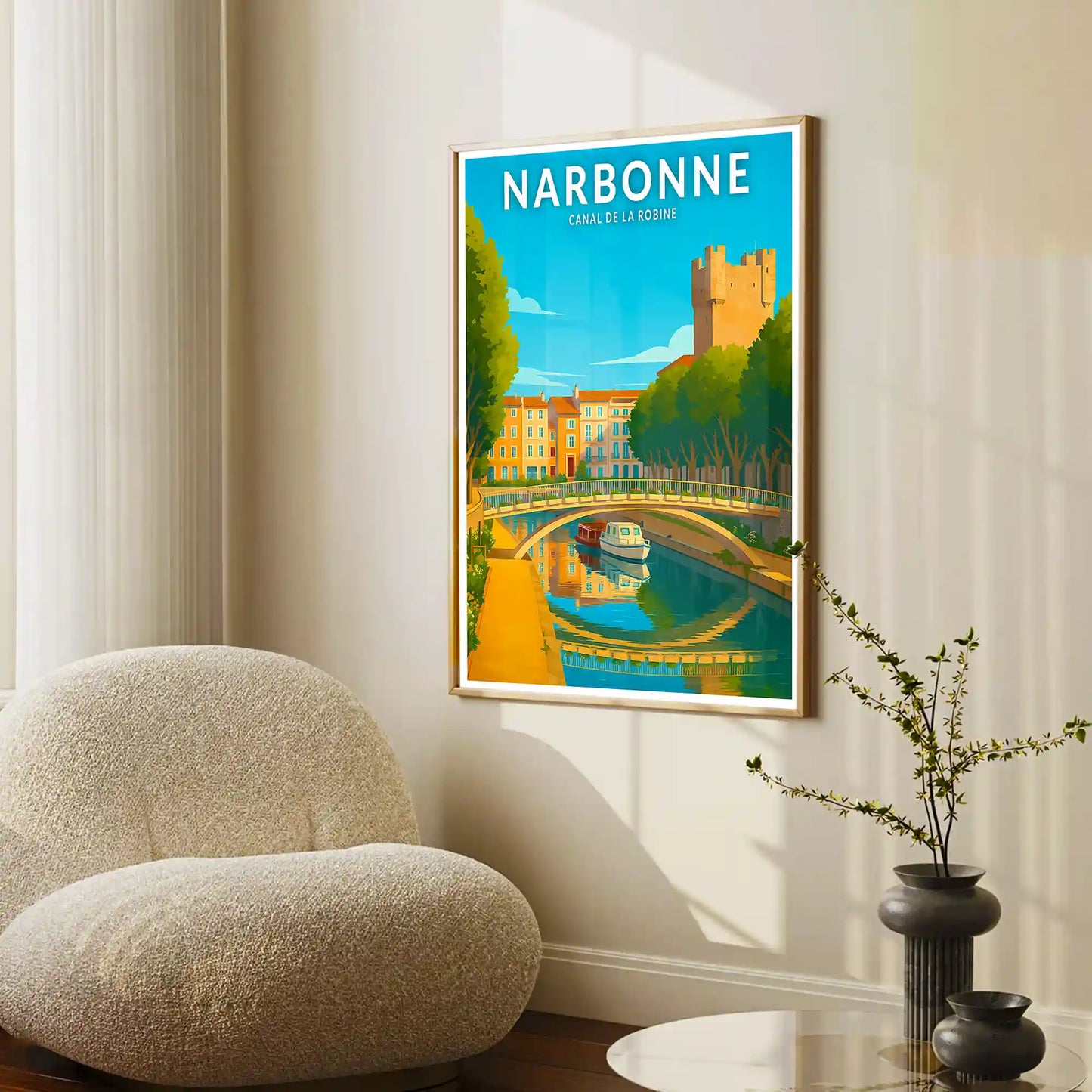 Affiche - Narbonne - Canal de la Robine