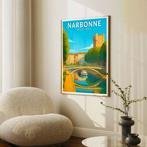 Affiche - Narbonne - Canal de la Robine