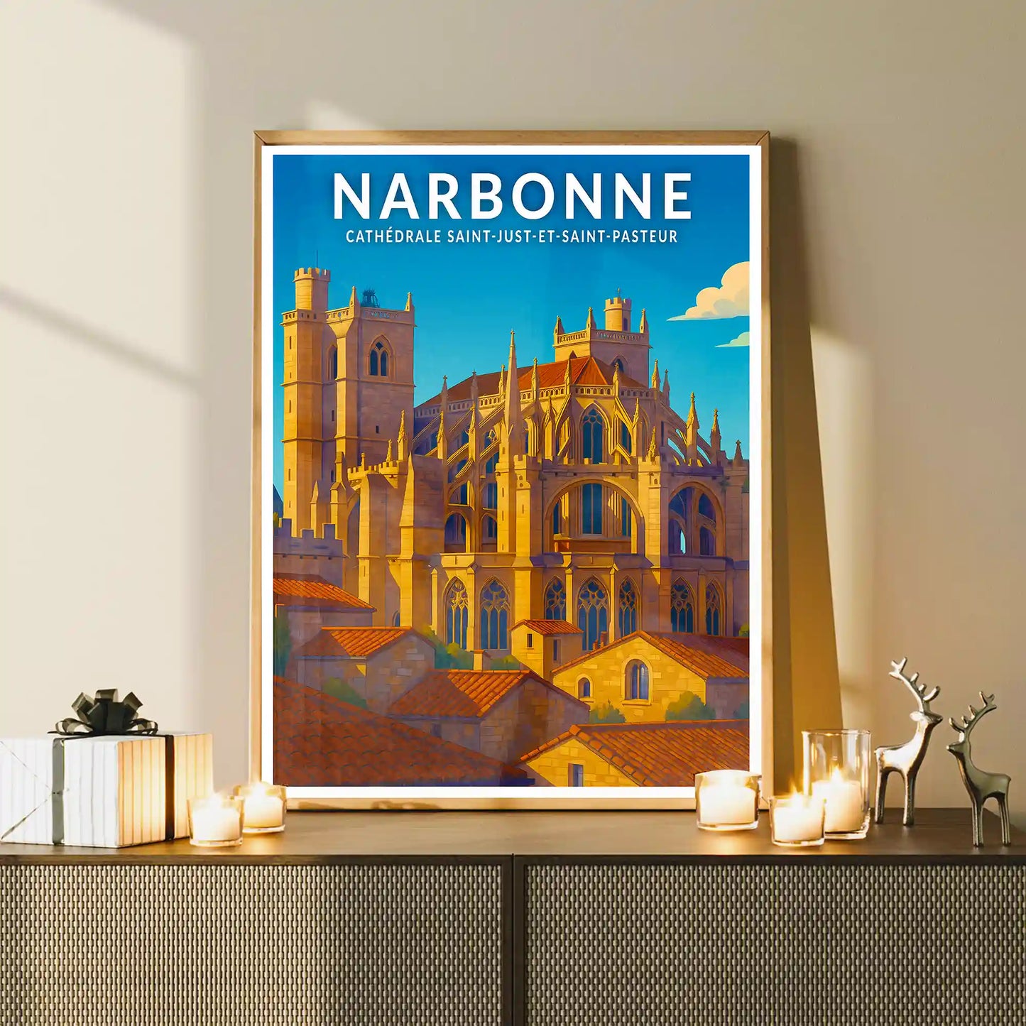 Affiche - Narbonne - Cathédrale Saint-Just-et-Saint-Pasteur