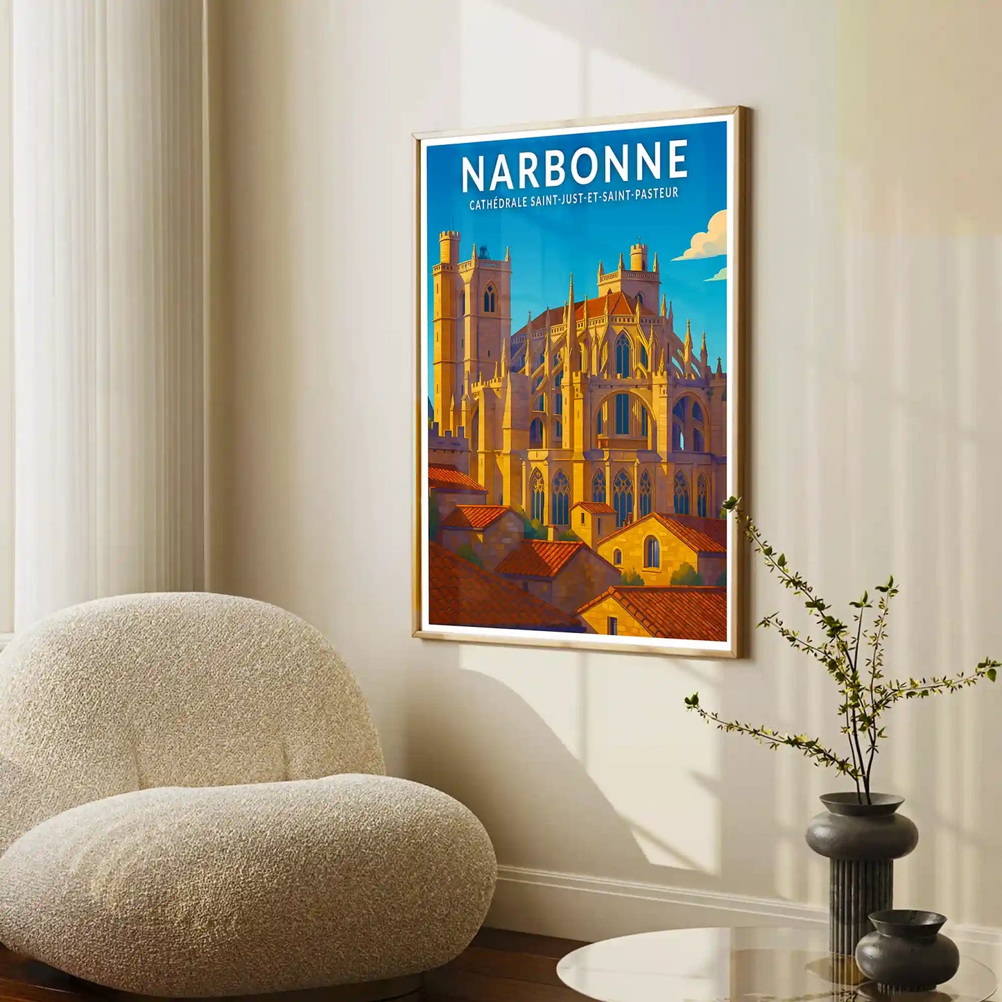 Affiche - Narbonne - Cathédrale Saint-Just-et-Saint-Pasteur